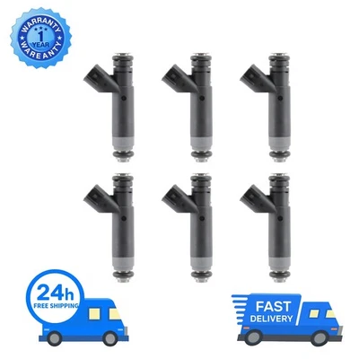 6pcs FJ869 Fuel Injector 5L3Z9F593AA for 2005 2006 2007 2008 Ford F-150 4.2L V6 Foto 1 de 4
