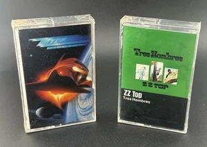 VINTAGE ZZ TOP SEALED CASSETTE TAPES TRES HOMBRES AFTERBURNER SEE ALL PICS/READ - Foto 1 di 6