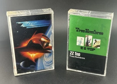 VINTAGE ZZ TOP SEALED CASSETTE TAPES TRES HOMBRES AFTERBURNER SEE ALL PICS/READ - Image 1 of 4