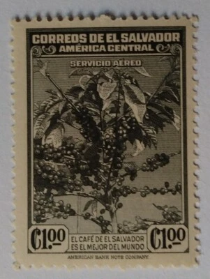 Sello de correo aéreo de El Salvador, 1940, sc#C77, como nuevo, NH, OG Foto 1 de 2