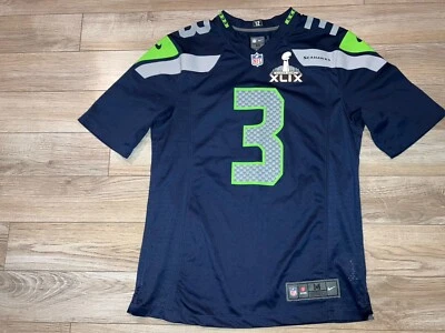 Camiseta deportiva Nike Russell Wilson #3 Seattle Seahawks Super Bowl mediana M Foto 1 de 3
