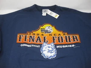 2004 NCAA Final Four Connecticut Huskies Lee Sports XL Navy Blue Sweatshirt - Picture 1 of 3