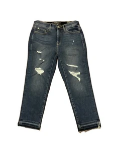 TORRID CROP SKY HIGH SKINNY STRETCH Distressed JEANS SIZE 10 NWT - Picture 1 of 11