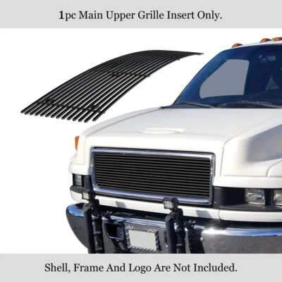 Para GMC Topkick C4500 2003-2009 Actualización Superior Acero Inoxidable Negro Billet Parrilla Foto 1 de 4