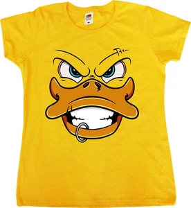 Rubber Duck Punk Rock Grunge Metal Estilo Femenino Para Mujer Camiseta Graciosa - Imagen 1 de 1