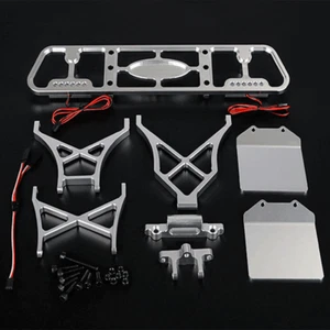 CNC Metal Rear Bumper and light Set for 1/5 Losi 5ive-t RV Rofun LT KM X2 Fid - Picture 1 of 6