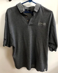 Bill Blass Polo Shirt Legacy Audio Extra Large Golf Top Short Sleeves Navy - Picture 1 of 11