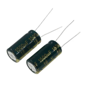 Condensador electrolítico aluminio 10x20mm 4pcs 16v 1500uf 1500mfd 105c - Imagen 1 de 4