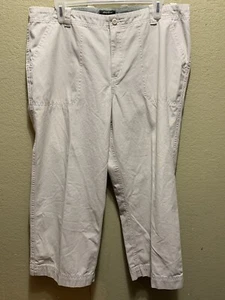 Eddie Bauer Vashon Fit Size 14 Khaki Capris - Picture 1 of 3