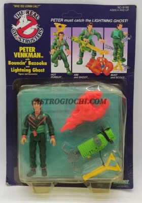 THE REAL GHOSTBUSTERS PETER VENKMAN LIGHTNING GHOST KENNER VINTAGE 1986 MOC - Immagine 1 di 4