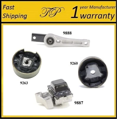 4PCS MOTOR & TRANS MOUNT FOR 2009-2016 Volkswagen Tiguan 2.0L - Manual Trans. - Image 1 of 4