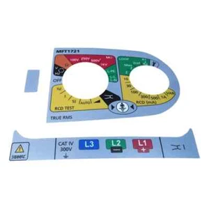 Juego de etiquetas de repuesto/reemplazo para probador multifunción Megger MFT1721 (1008-575) - Imagen 1 de 1