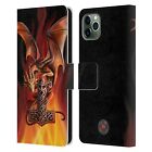 Official Anne Stokes Guardian Dragons Leather Book Case For Apple Iphone Phones