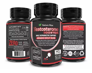Male Enhancement Stamina Libido Pills Performance Testosterone Booster for Men - Picture 1 of 8