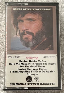 Kris Kristofferson Songs of Kristofferson PZT 34687 Cassette - Still Sealed 1977 - Picture 1 of 12
