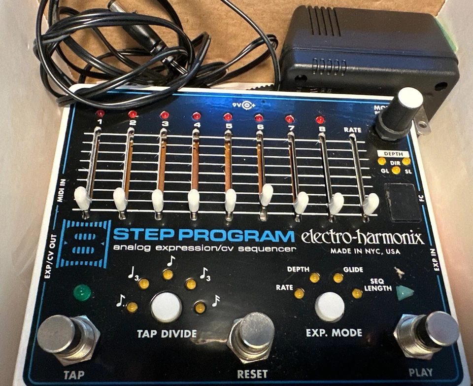 Electro harmonix 8 Step Program CV Sequencer  And PSU.   FREE SHIPPING - Image 1 of 2