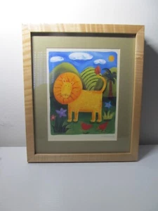 Sophie Harding Nellie The Elephant and Leo the Lion Signed Art Work Nursery  - Picture 1 of 2