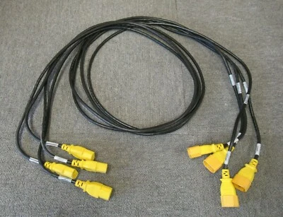 4 x IBM EMC 98Y4626 U2.6-N1P2 C14 Male To C13 Female Power Cable 1.9M 6.2FT - Image 1 of 4
