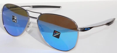 OAKLEY Contrail Sunglasses Satin Chrome/Prizm Sapphire NEW NO BOX OO4147-0357 - Image 1 of 4