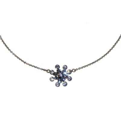 Colar pingente colar Konplott bola de fogo mágica azul claro inferno-safira - Imagem 1 de 3