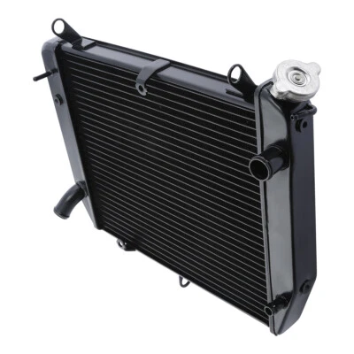 Black Radiator Engine Cooling Fit For Yamaha YZF R1 YZF-R1 YZFR1 00-01 2000 2001 - Image 1 of 4