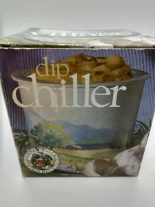 Dip Chiller Fields of Provence Lavender Ceramic 2 piece Set by Gourmet Village - Picture 1 of 3
