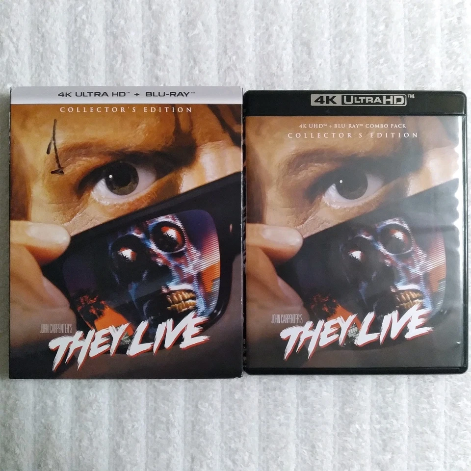 They Live (4K Ultra HD + Blu-ray, 1988) With Slipcover Please Read Description - Image 1 of 4