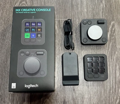 Logitech MX Creative Console, 9 custom LCD Keys, Graphite - Excellent Condition! - Image 1 of 2