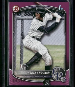 2025 Bowman #BP-20 Ashly Andujar Prospects Fuchsia #/299 - Picture 1 of 2
