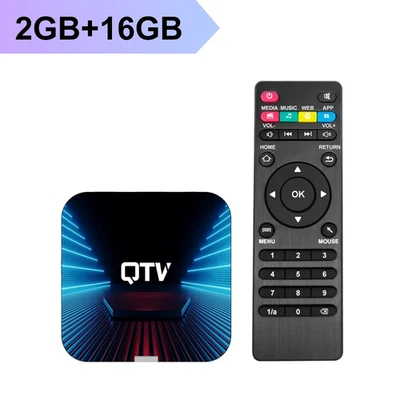 QTV Q1 Mini Android 10 TV Box Allwinner H313 4K HDR Wifi Media Player Dongle - Image 1 of 4