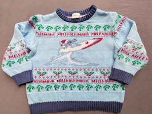 Disney Lilo & Stitch Kids Mele Kalikimaka Christmas Ugly Sweater Family Match 4t - Picture 1 of 1