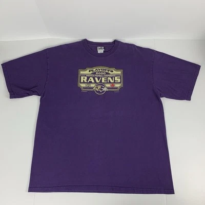 Винтажная футболка Baltimore Ravens плей-офф НФЛ фиолетовая Y2k Lee спортивная футболка размер XXL - Изображение 1 из 4