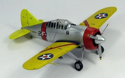 Hobby Master HA7006 1/48 F2A Buffalo USN VF-2 Flying Chiefs USS Lexington, 1940 - Immagine 1 di 4