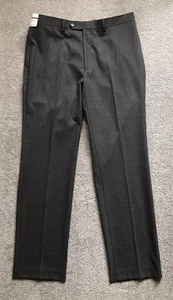 Pantalones de vestir Ralph by Ralph Lauren ajustados para hombre 34x32 gris frente plano - Imagen 1 de 9