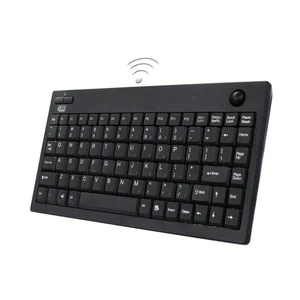 Adesso WKB-3100UB Keyboard Wireless 2.4Ghz Rf Mini Trackball Retail - Picture 1 of 11