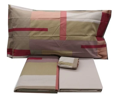 N5710 Completo copripiumino matrimoniale "LENNOX var.corallo"  di Caleffi - Immagine 1 di 4