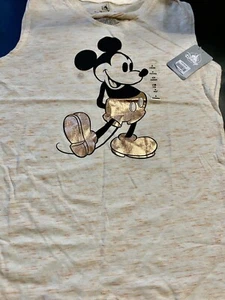 MICKEY TANK TO WITH METALLIC ACCENT SIZE SMALL - Picture 1 of 4
