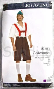 Alpine Lederhosen Costume, Style 83240, Adult Men's 4 Piece, Size M/L - Picture 1 of 1