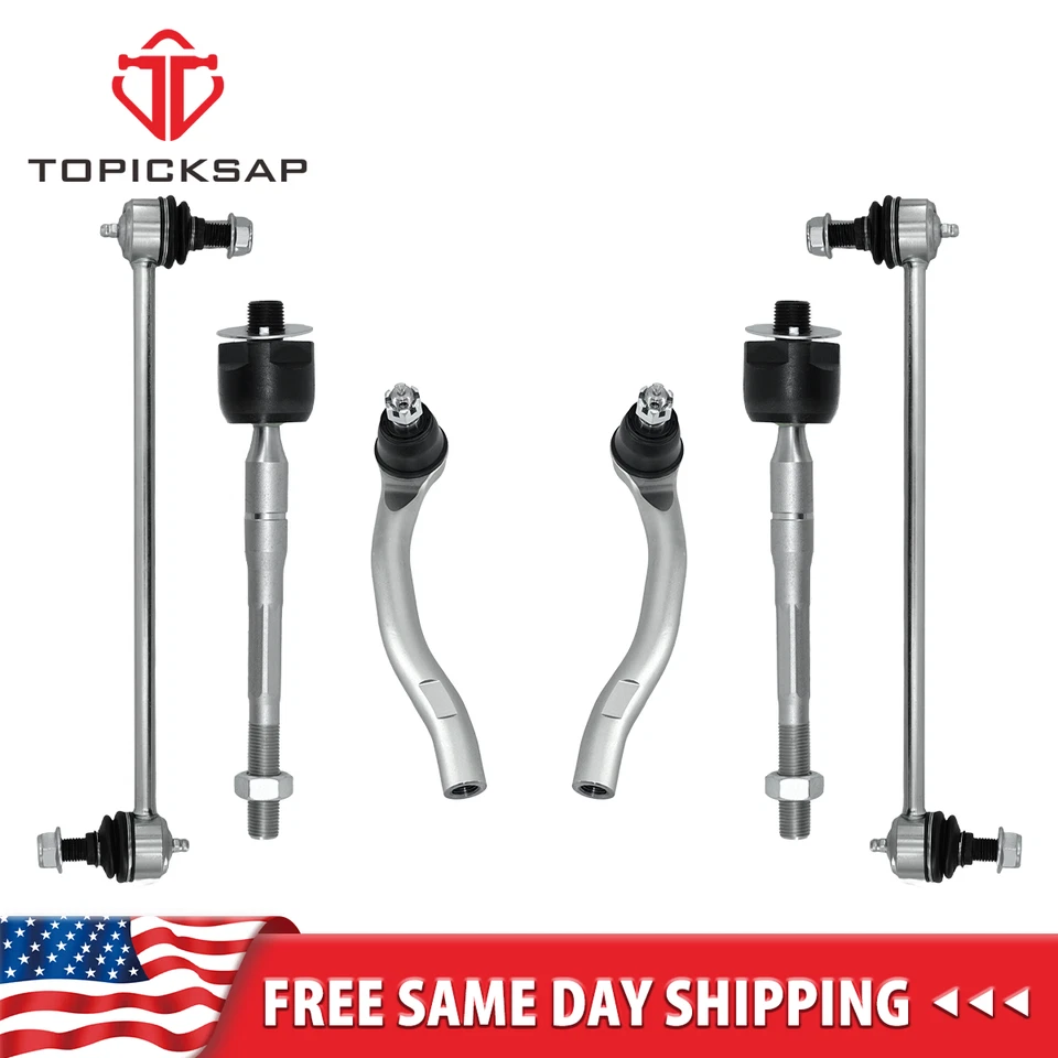 Kit de 6 piezas estabilizador de barra estabilizadora de barra estabilizadora interior exterior enlace final para ACURA MDX 2017-2013 Foto 1 de 4
