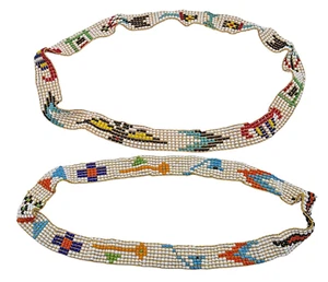 VINTAGE Pair of Navajo Beaded Necklaces - Picture 1 of 3
