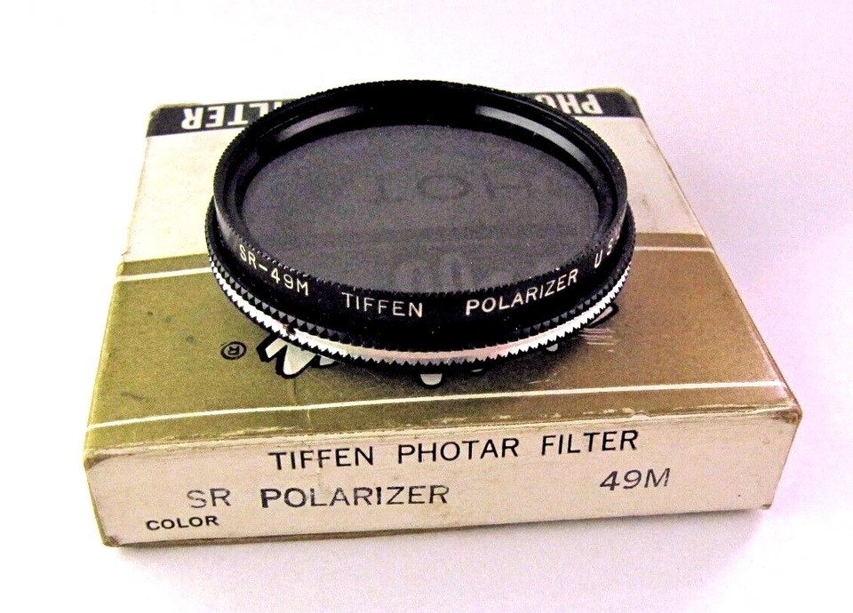 Tiffen SR Polarizer Photo Filter 49mm Circular Vintage USA NEW - Image 1 of 3