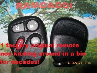 Nuevo OEM 25695954 Llavero Transmisor Remoto 01-05 Cadillac Corvette Bonneville Alero Foto 1 de 4