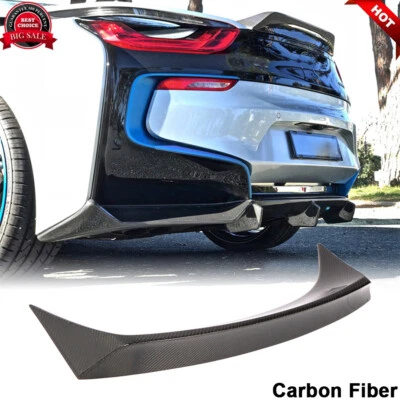 For BMW i8 I8 Coupe 2014-2018 Dry Carbon Fiber Rear Trunk Spoiler Boot Wing Lip - Image 1 of 4