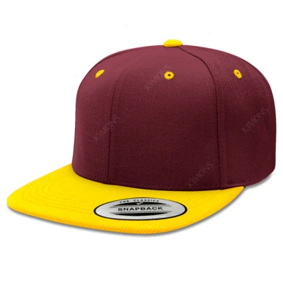 Snapback Hat Blank Flat Baseball Cap Trucker Plain Men Hip Hop Army Mesh CS - Image 1 of 4