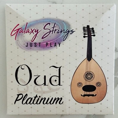 6 of Sets Galaxy Strings Oud Strings, dd Tuning, clear Carbon & Silver plated - Image 1 of 2