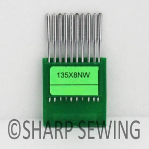 10 ORGAN 135X8NW #16 LEATHER POINT INDUSTRIAL SEWING MACHINE NEEDLES DPX8 134LR - Picture 1 of 1
