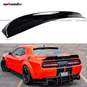 DUCKBILL STYLE REAR ROOF SPOILER WING FOR 2008-2024 DODGE CHALLENGER GLOSS BLACK - Picture 1 of 11