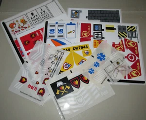 New Original Sticker Sheets from Lego City Emergency / Rescue Theme READ DESC. - Picture 1 of 37