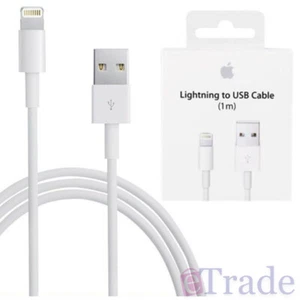 OEM ORIGINAL GENUINE Apple Lightning Data Sync Cable Charger 1 Year Warranty - Picture 1 of 1