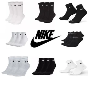 NIKE SOCKS PAIRS COTTON CUSHIONED & LIGHTWEIGHT CREW ANKLE MENS WOMENS SPORTS - Picture 1 of 20